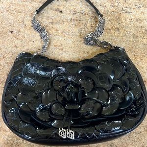 Black Brighton, patten leather bag.